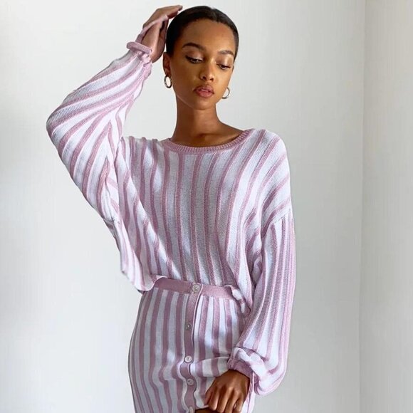 Aritzia 1-01 Babaton Statement Sleeve Sweater size XS - Picture 1 of 6